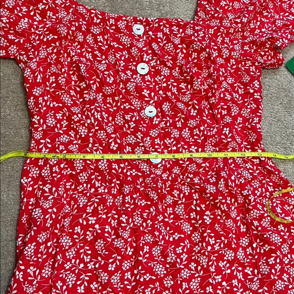 NWT luxology | floral jumpsuit | Small Smocked back - Picture 12 of 14